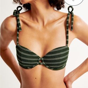 Abercrombie & Fitch Tie-Strap Underwire Bikini Top and Moderate high leg bottoms